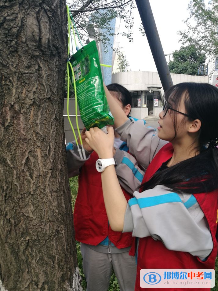 西南交通大學(xué)附屬中學(xué)開展大手牽小手，共建綠色校園