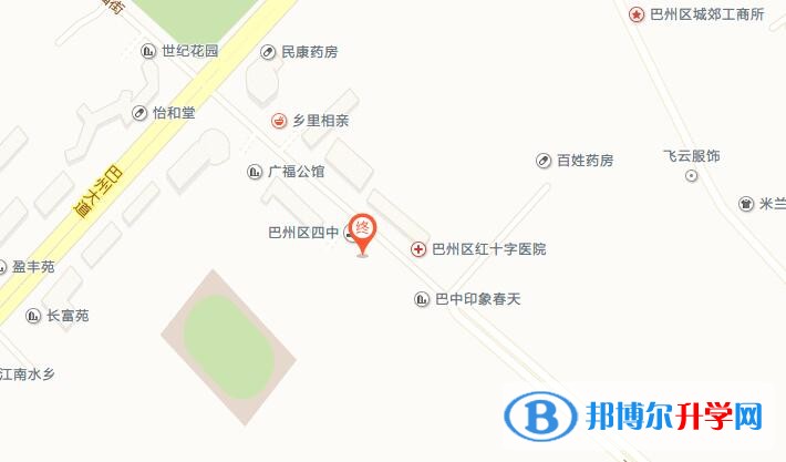 巴州區(qū)第四中學(xué)地址在哪里