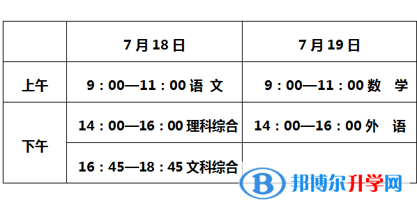 2021年唐山中考時(shí)間安排