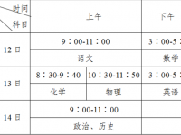 攀枝花2021年中考日期