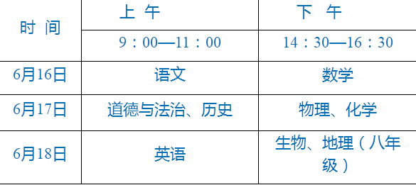 廣安2022年多久中考