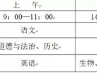 廣安2022年中考時間表