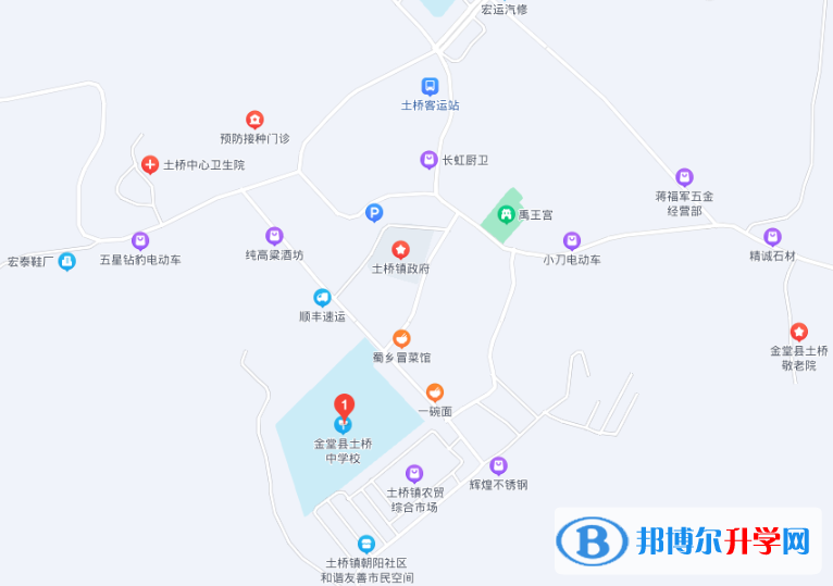 金堂縣土橋中學(xué)2022年地址在哪里