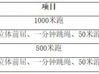 海南中考2022體育評分標準