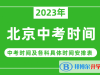 2023北京中考什么時(shí)候開始？（中考時(shí)間表）